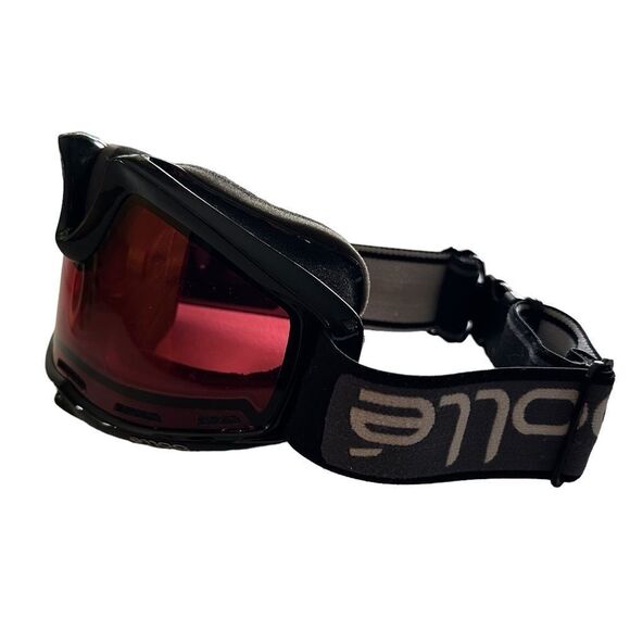 Snow Ski Snowboard Storm Red Lens With Adjustable Strap Winter Black Goggles - Picture 5 of 7